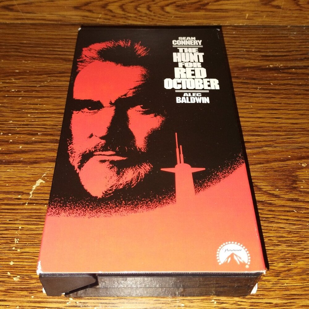 Hunt for Red October (VHS, 1990, Paramount Pictures) Sean Connery Alec Baldwin